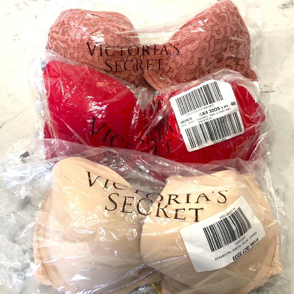 3 VS bras NWT 32DDD